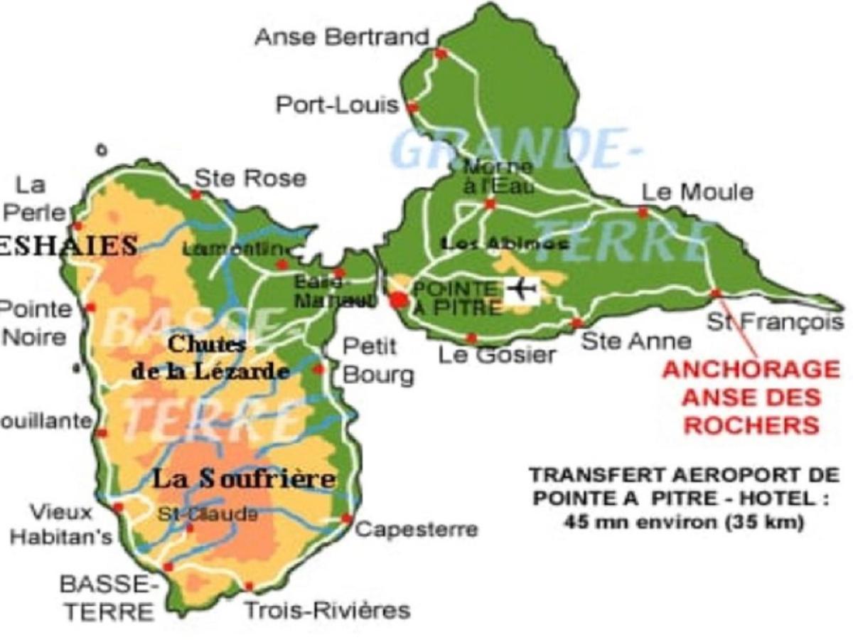 Villa Creole Domaine Prive De L'Anse Des Rochers Saint-Francois  Eksteriør bilde